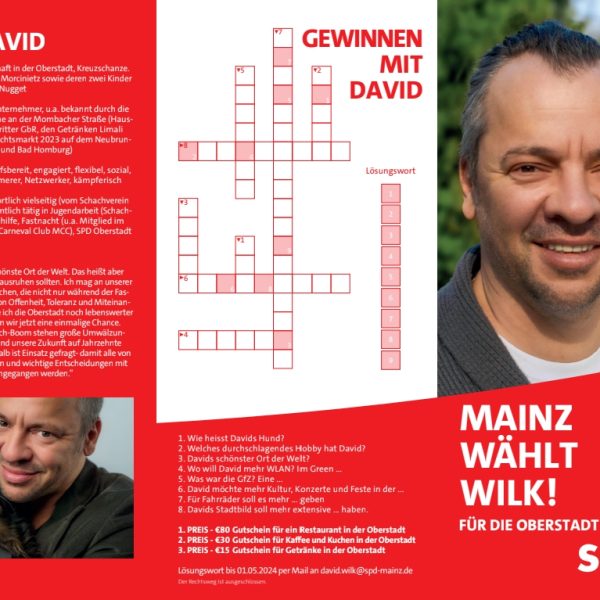 Mein Stadtteil, meine Ideen: Mainz-Oberstadt › David Wilk